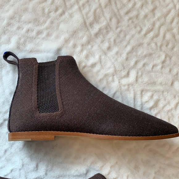 Rothy's Merino Ankle Boot Wool Blend Cocoa Brown Size 9 - Picture 5 of 12